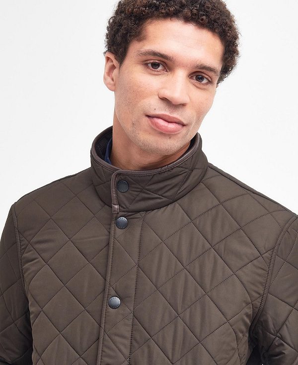 Barbour Powell Quilted Jacket Olivengrøn | BABO87342