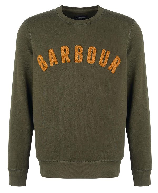 Barbour Prep Logo Crew Grøn | BABO88638