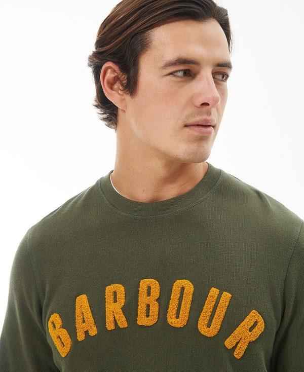 Barbour Prep Logo Crew Grøn | BABO88638