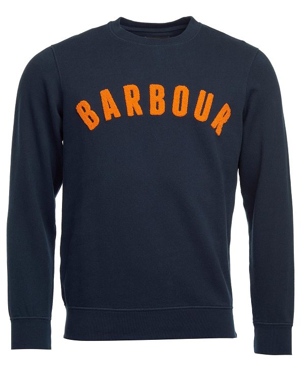 Barbour Prep Logo Sweatshirt Mørkeblå | BABO88435