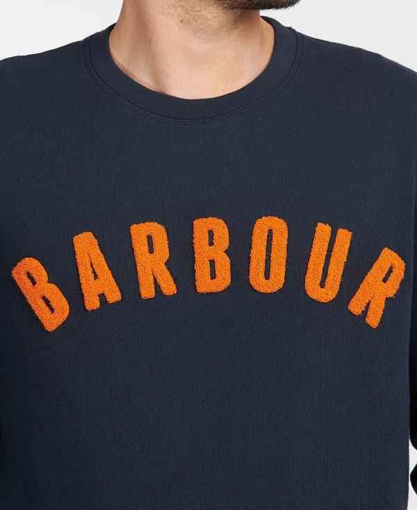 Barbour Prep Logo Sweatshirt Mørkeblå | BABO88435