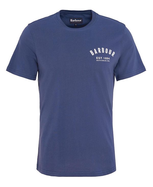 Barbour Preppy T-shirt Blå | BABO88316