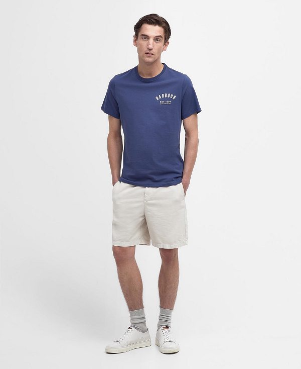 Barbour Preppy T-shirt Blå | BABO88316