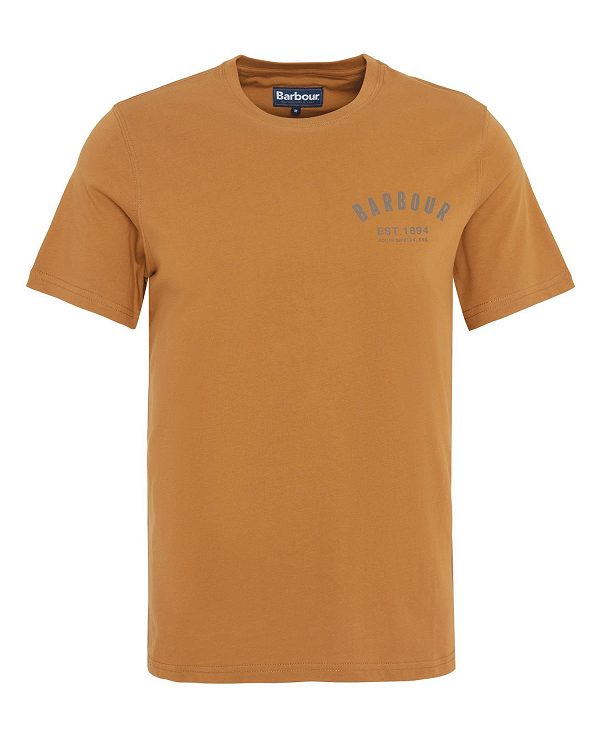 Barbour Preppy T-shirt Brune | BABO88315