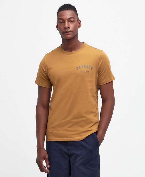 Barbour Preppy T-shirt Brune | BABO88315