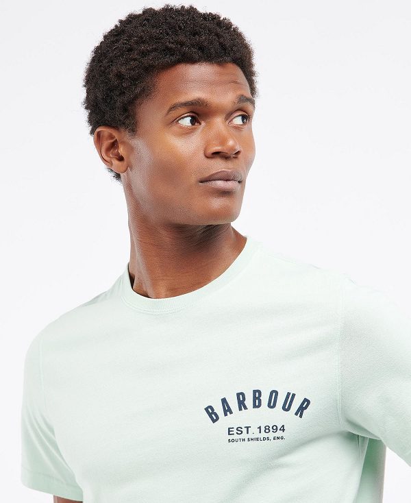 Barbour Preppy T-shirt Mintgrønne | BABO88261