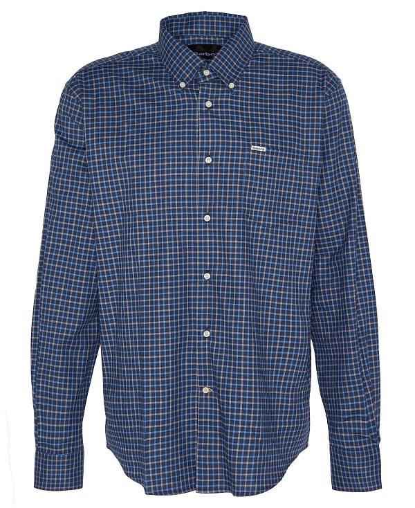 Barbour Preston Regular Long-sleeved Shirt Mørkeblå | BABO87910