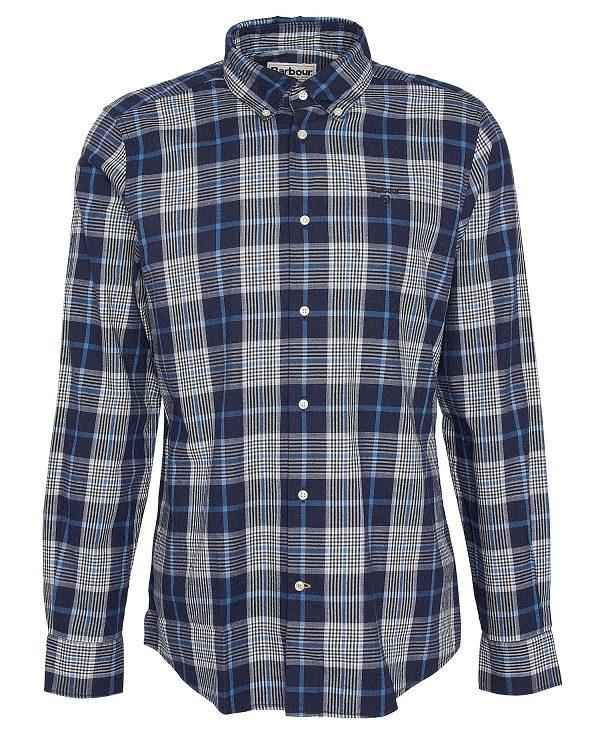 Barbour Pritchard Tailored Long Sleeved Shirt Blå | BABO87868