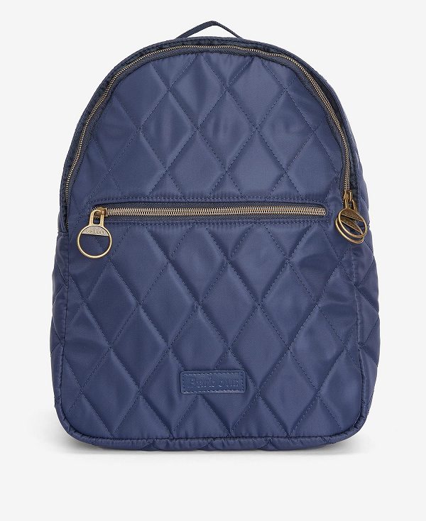 Barbour Quilted Backpack Mørkeblå | BABO89974