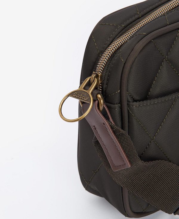 Barbour Quilted Crossbody Bag Olivengrøn | BABO89982