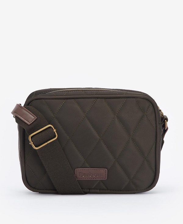 Barbour Quilted Crossbody Bag Olivengrøn | BABO89982