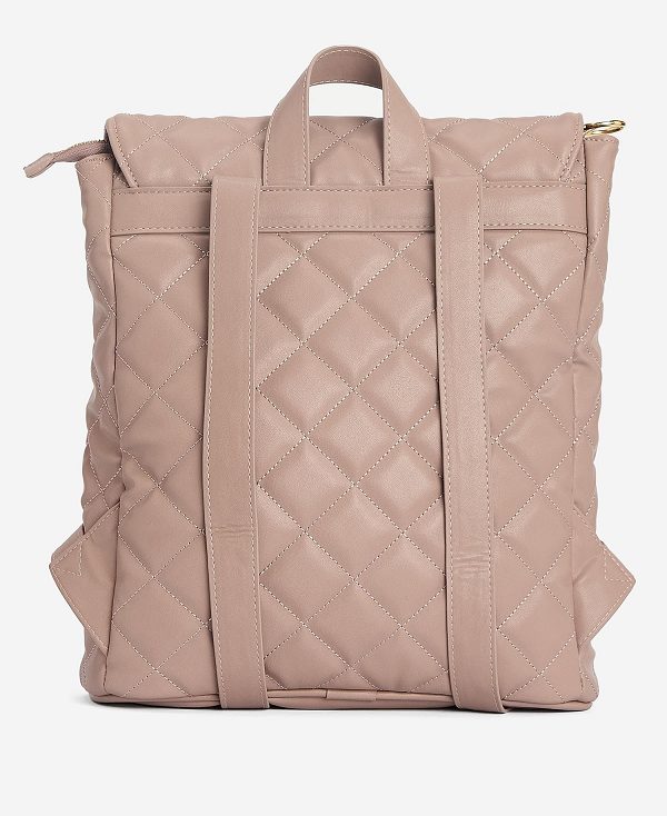 Barbour Quilted Hoxton Backpack Abrikos | BABO89963