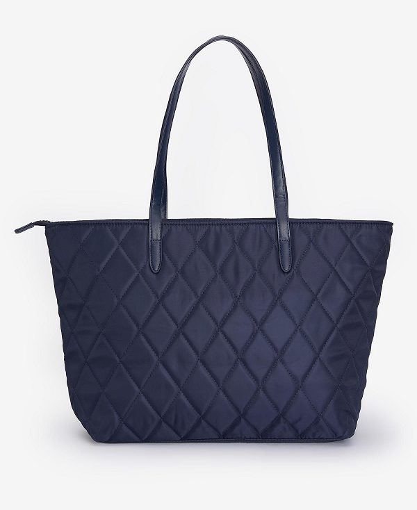 Barbour Quilted Tote Bag Mørkeblå | BABO89973