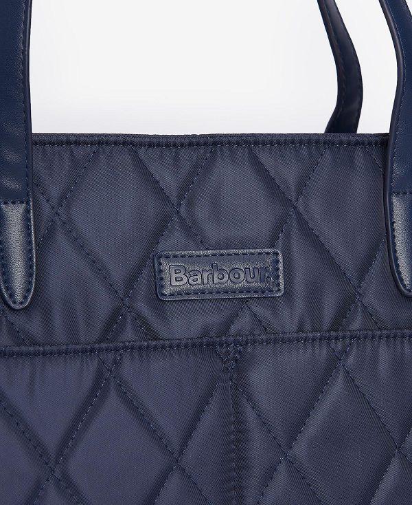 Barbour Quilted Tote Bag Mørkeblå | BABO89973