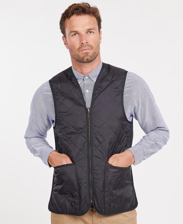 Barbour Quilted Zip-in Liner Mørkeblå | BABO87515