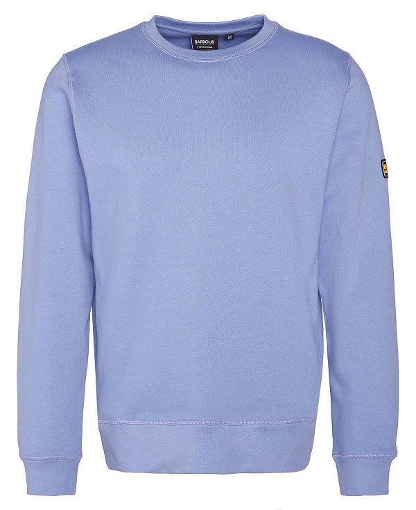 Barbour Racer Badge Sweatshirt Blå | BABO88457