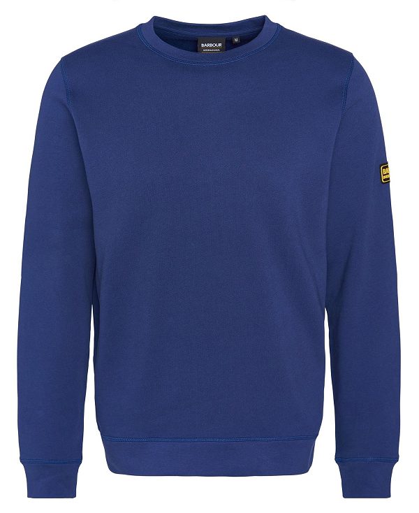 Barbour Racer Badge Sweatshirt Mørkeblå | BABO88464