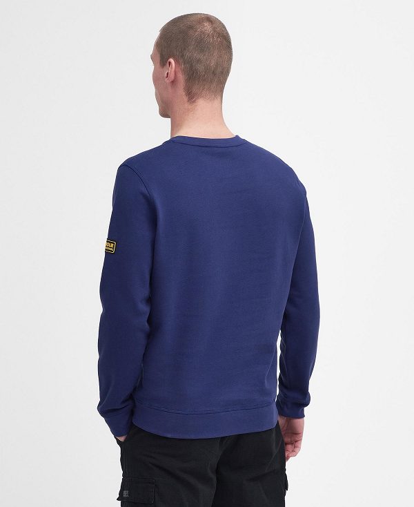 Barbour Racer Badge Sweatshirt Mørkeblå | BABO88464