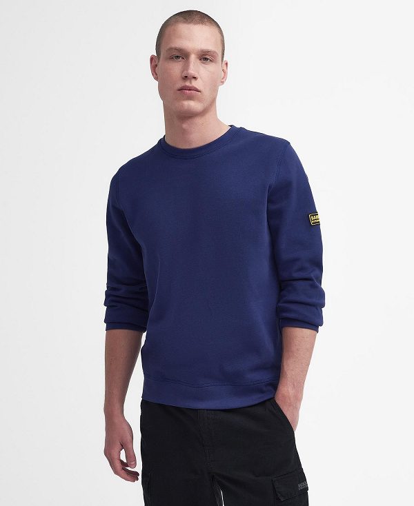 Barbour Racer Badge Sweatshirt Mørkeblå | BABO88464