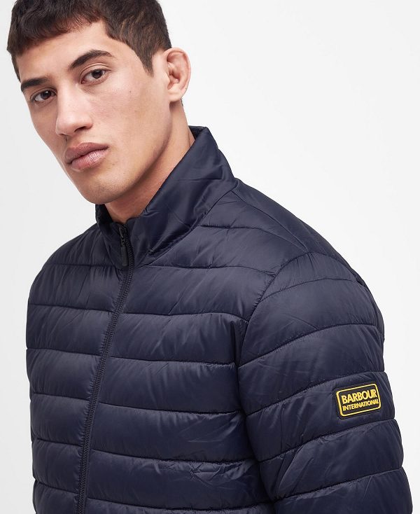 Barbour Racer Impeller Quilted Jacket Mørkeblå | BABO87308