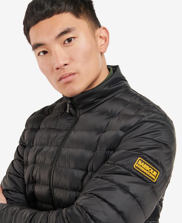 Barbour Racer Impeller Quilted Jacket Sort | BABO87293