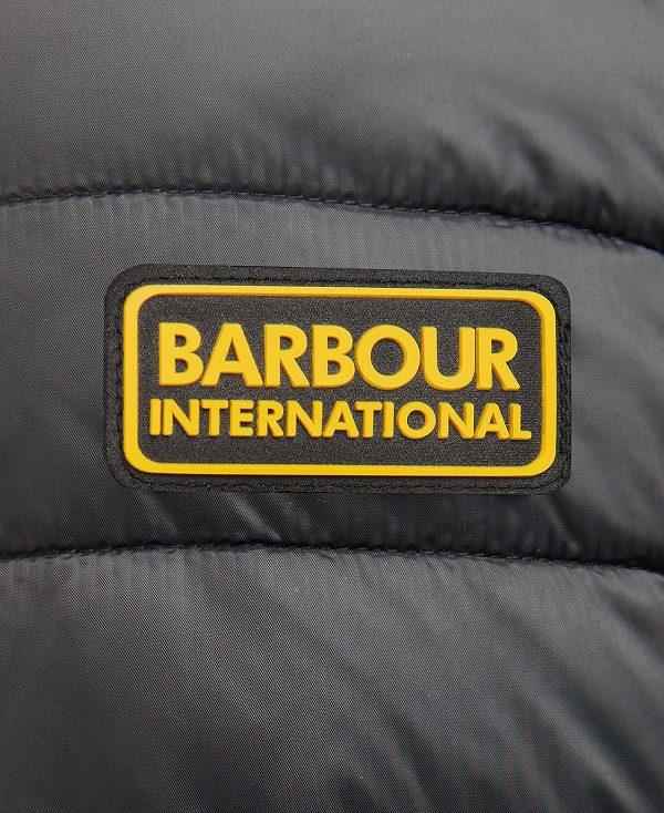 Barbour Racer Ouston Hooded Quilted Jacket Sort | BABO87296