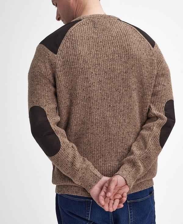 Barbour Raisthorpe Crew Neck Jumper Beige | BABO88662