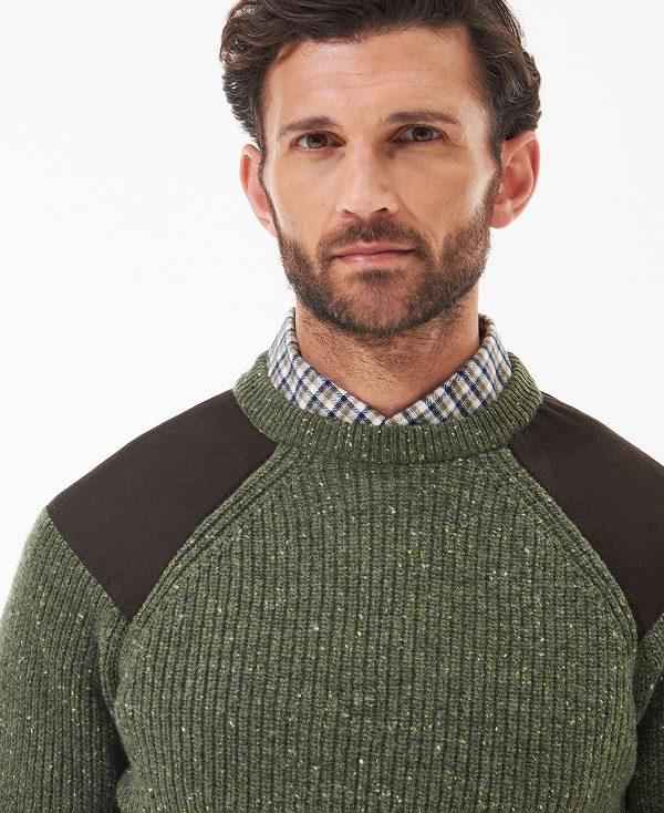 Barbour Raisthorpe Crew Neck Jumper Grøn | BABO88564