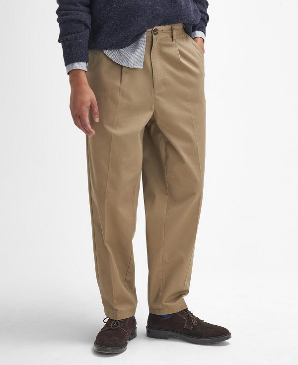 Barbour Raithwell Relaxed Trousers Brune | BABO88827