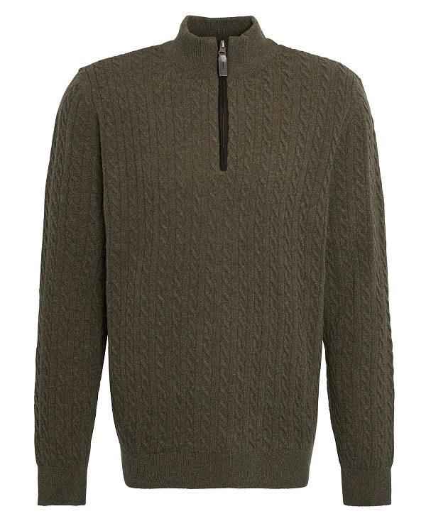 Barbour Ramsden Half-zip Jumper Grøn | BABO88660