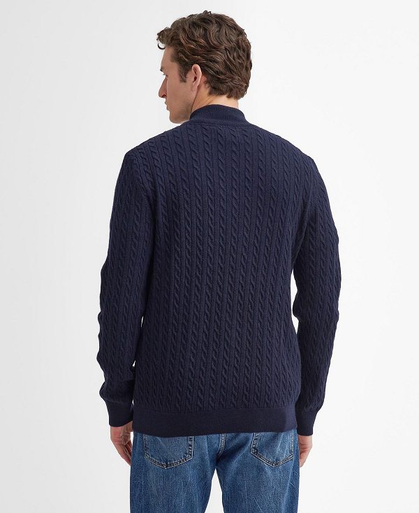 Barbour Ramsden Half-zip Jumper Mørkeblå | BABO88659