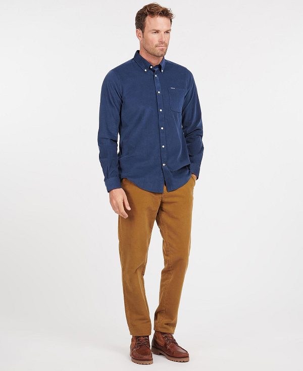 Barbour Ramsey Tailored Fit Shirt Blå | BABO87795