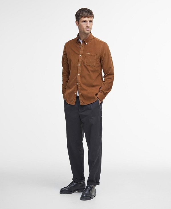 Barbour Ramsey Tailored Fit Shirt Brune | BABO87791