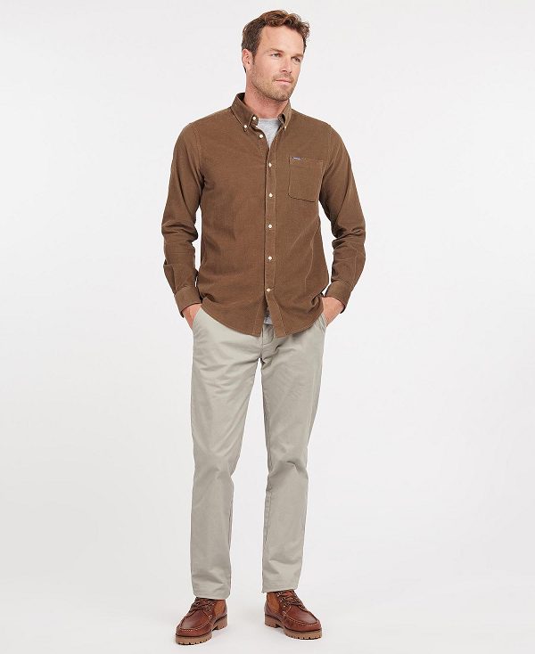 Barbour Ramsey Tailored Fit Shirt Brune | BABO87798