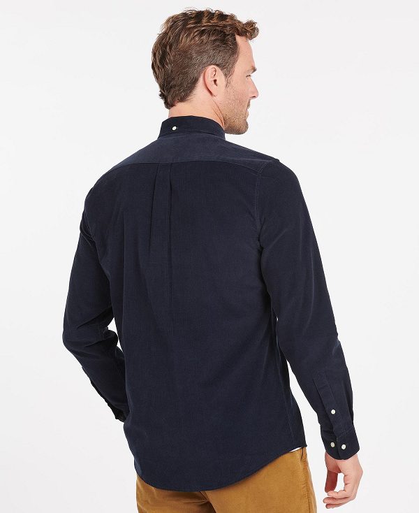 Barbour Ramsey Tailored Fit Shirt Mørkeblå | BABO87794