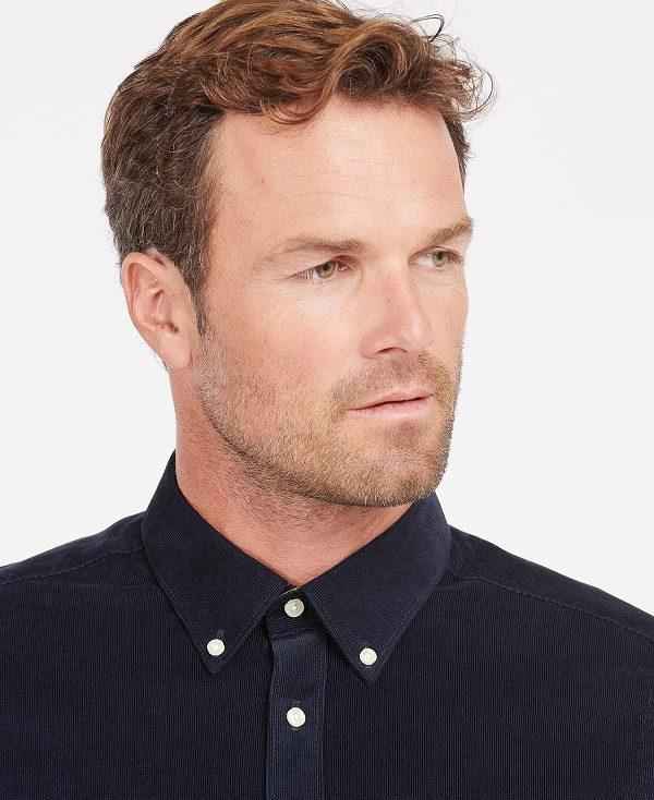 Barbour Ramsey Tailored Fit Shirt Mørkeblå | BABO87794