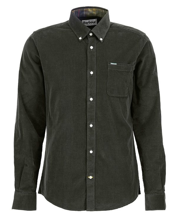 Barbour Ramsey Tailored Fit Shirt Olivengrøn | BABO87796