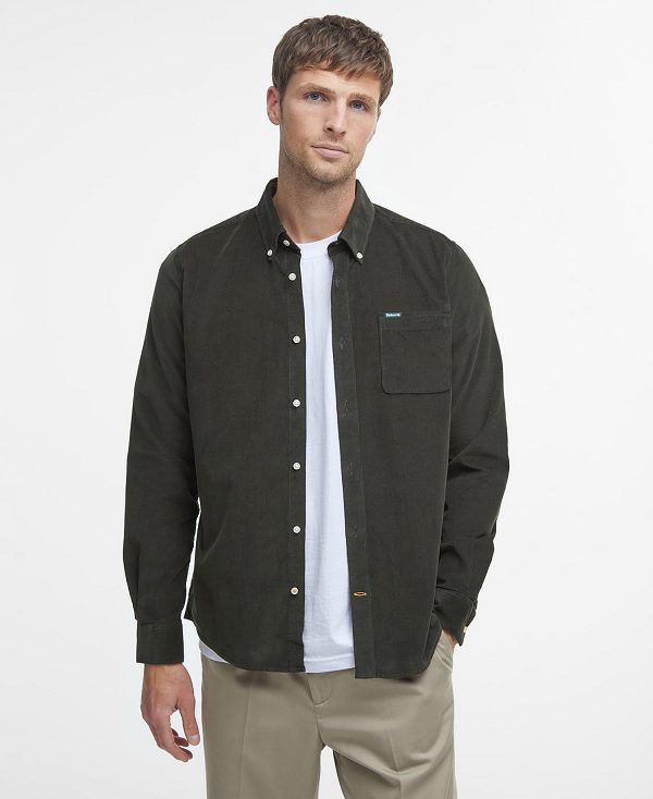 Barbour Ramsey Tailored Fit Shirt Olivengrøn | BABO87796