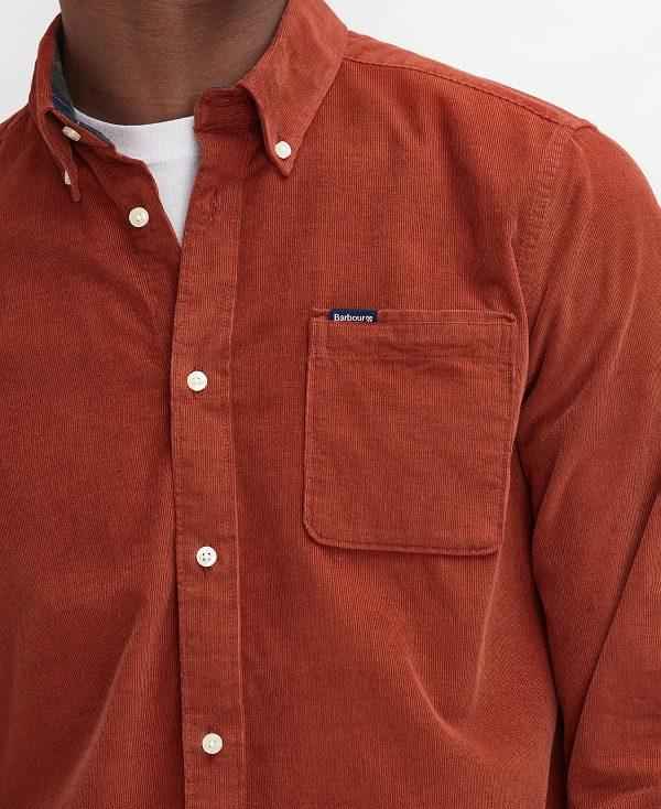 Barbour Ramsey Tailored Long-sleeved Shirt Rød | BABO87793