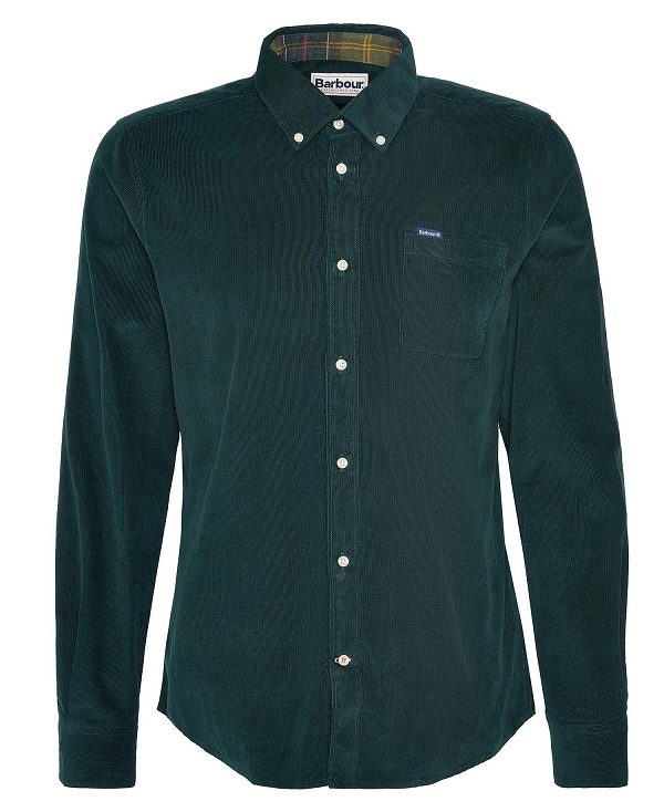 Barbour Ramsey Tailored Long-sleeved Shirt Grøn | BABO87797