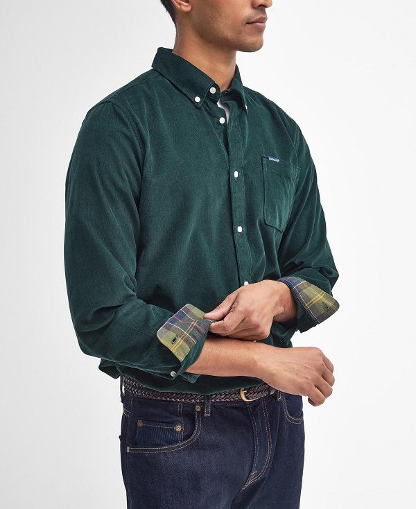 Barbour Ramsey Tailored Long-sleeved Shirt Grøn | BABO87797