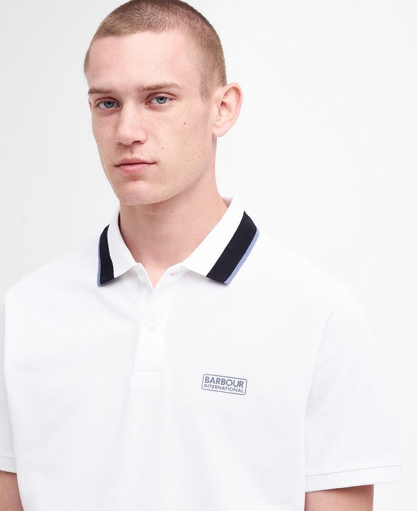 Barbour Re-amp Polo Shirt Hvide | BABO88133