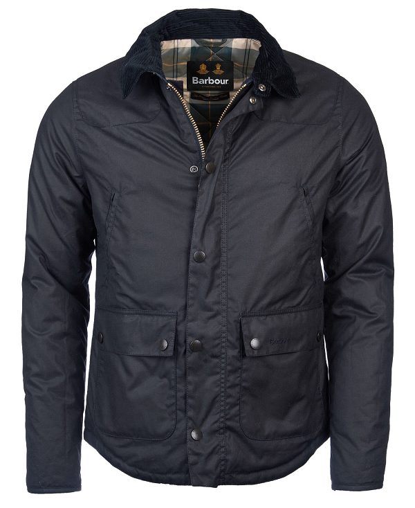 Barbour Reelin Wax Jacket Mørkeblå | BABO87241