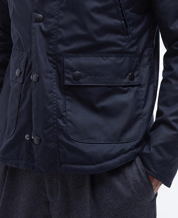 Barbour Reelin Wax Jacket Mørkeblå | BABO87241