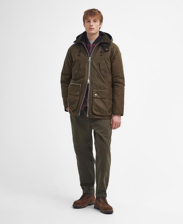 Barbour Re-engineered Beaufort Waxed Jacket Brune | BABO87274