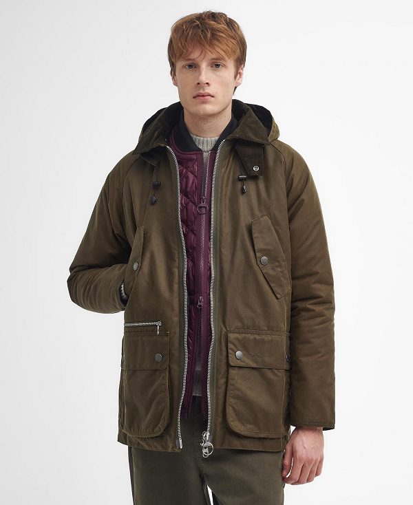 Barbour Re-engineered Beaufort Waxed Jacket Brune | BABO87274