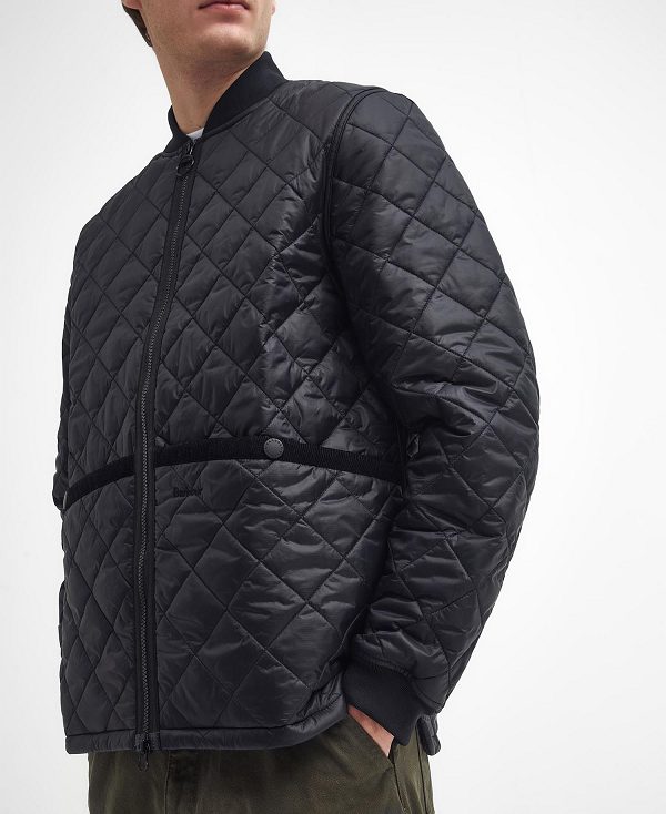 Barbour Re-engineered Liddesdale Quilted Bomber Jacket Sort | BABO87395