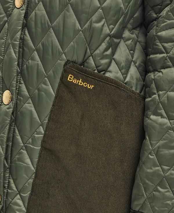 Barbour Reeth Patchwork Quilted Jacket Olivengrøn | BABO89356