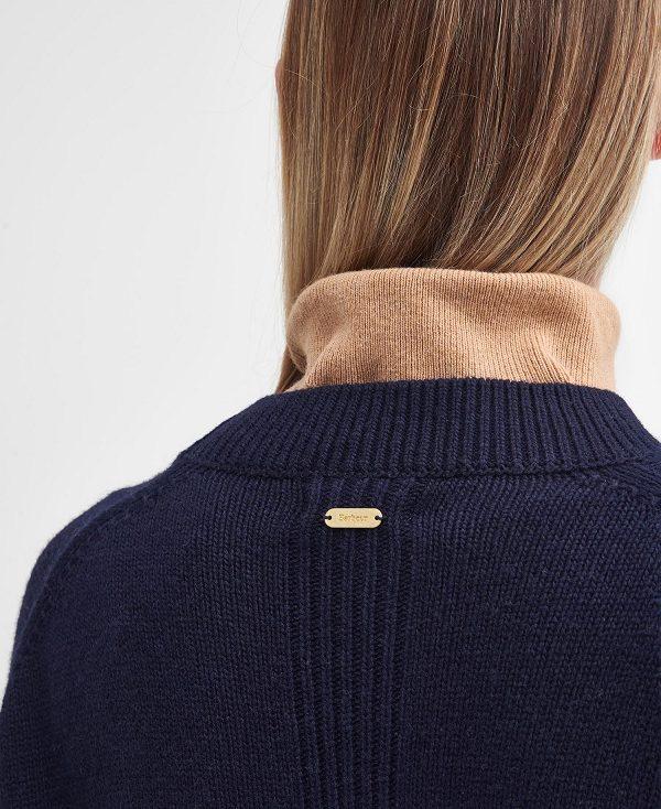 Barbour Reighton Crew Neck Jumper Mørkeblå | BABO89763