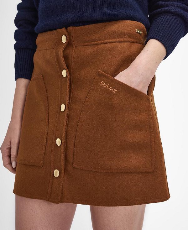 Barbour Reighton Mini Skirt Mørkeblå | BABO89658